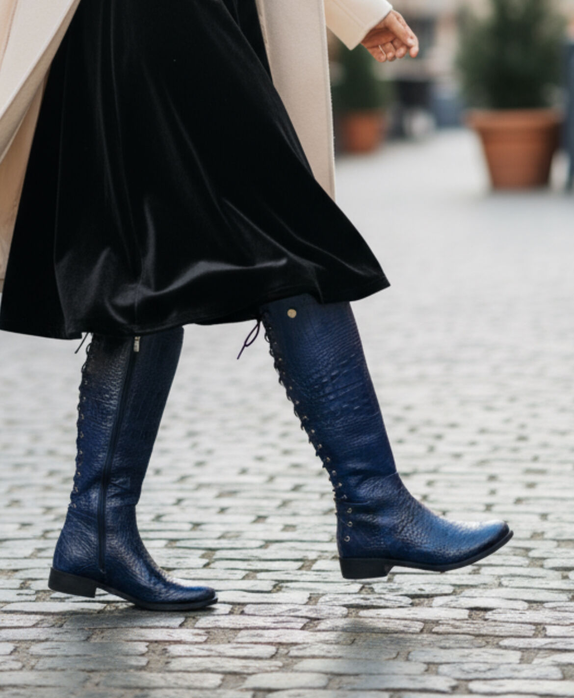 Empire - Navy long leg boot