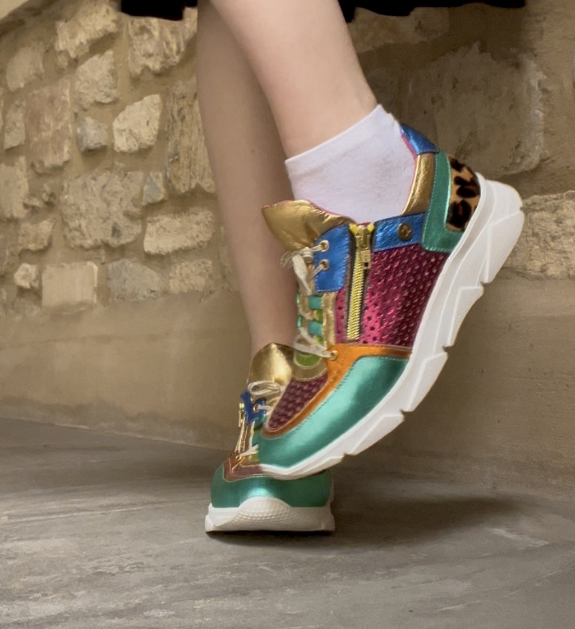 Zeus- Multi metallic sneaker